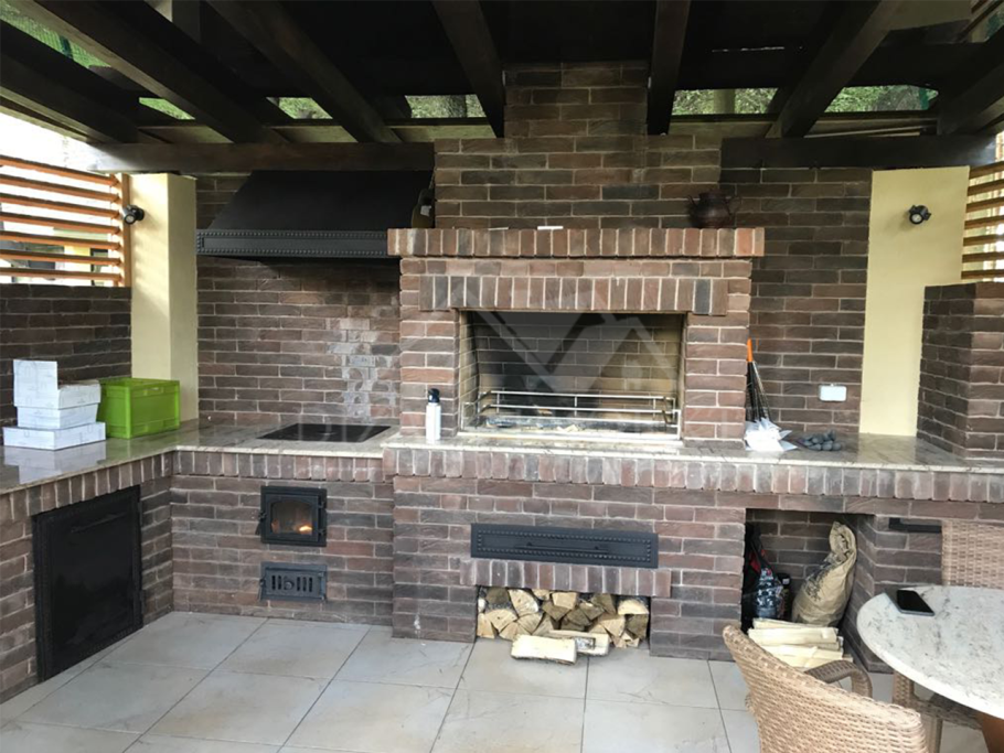 Мангальный комплекс в современном стиле