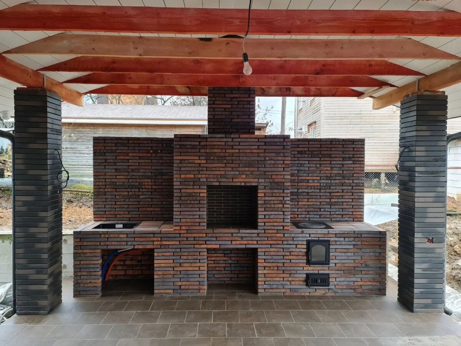 Веранда с мангалом