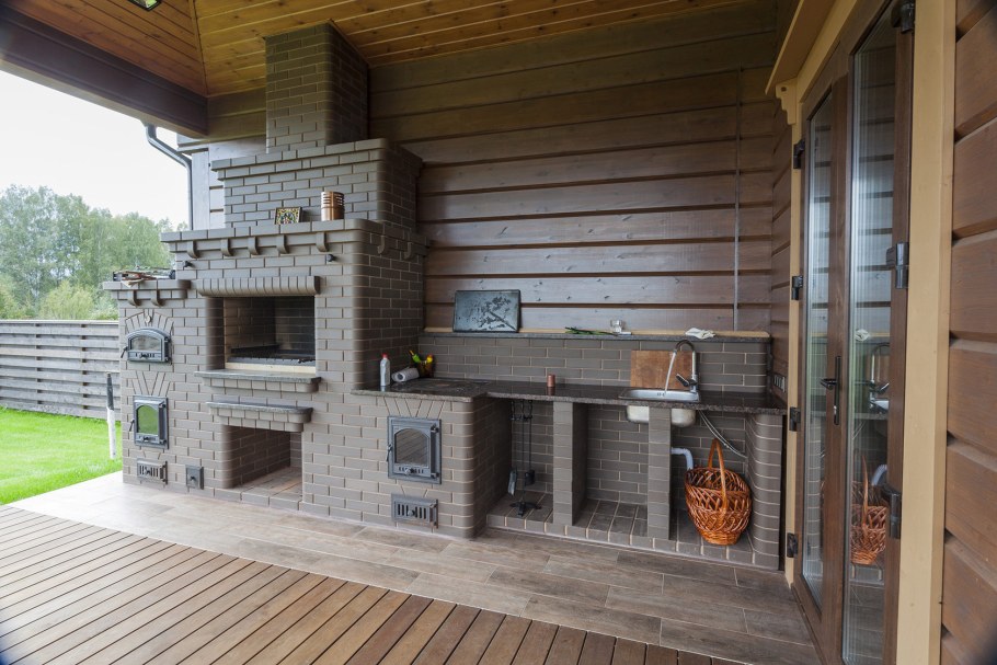 Комплекс барбекю мангальная зона