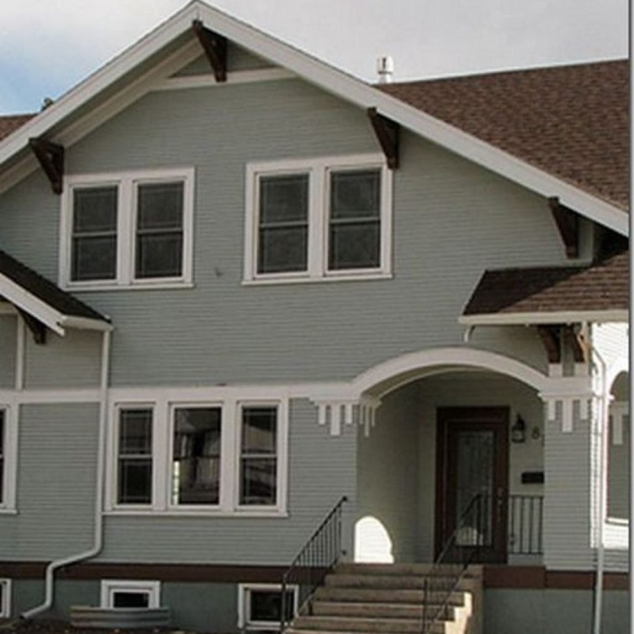 Цветовая гамма фасадов домов