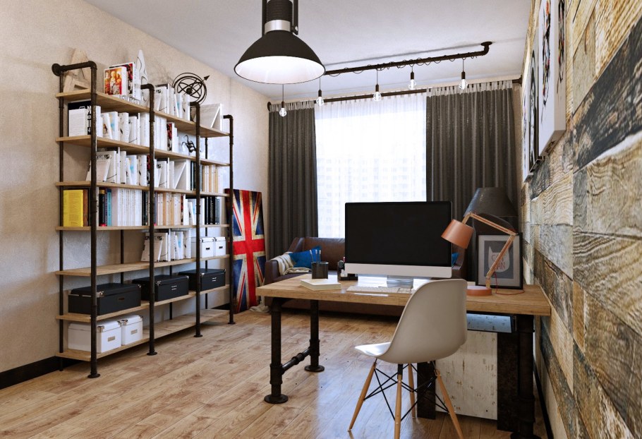 Комната студента в стиле лофт