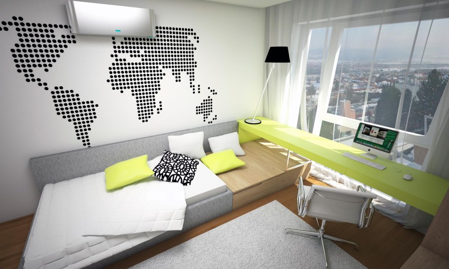 Комната студента в современном стиле