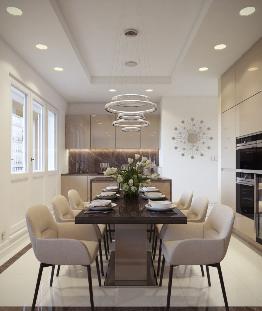 Светильник над обеденной зоной