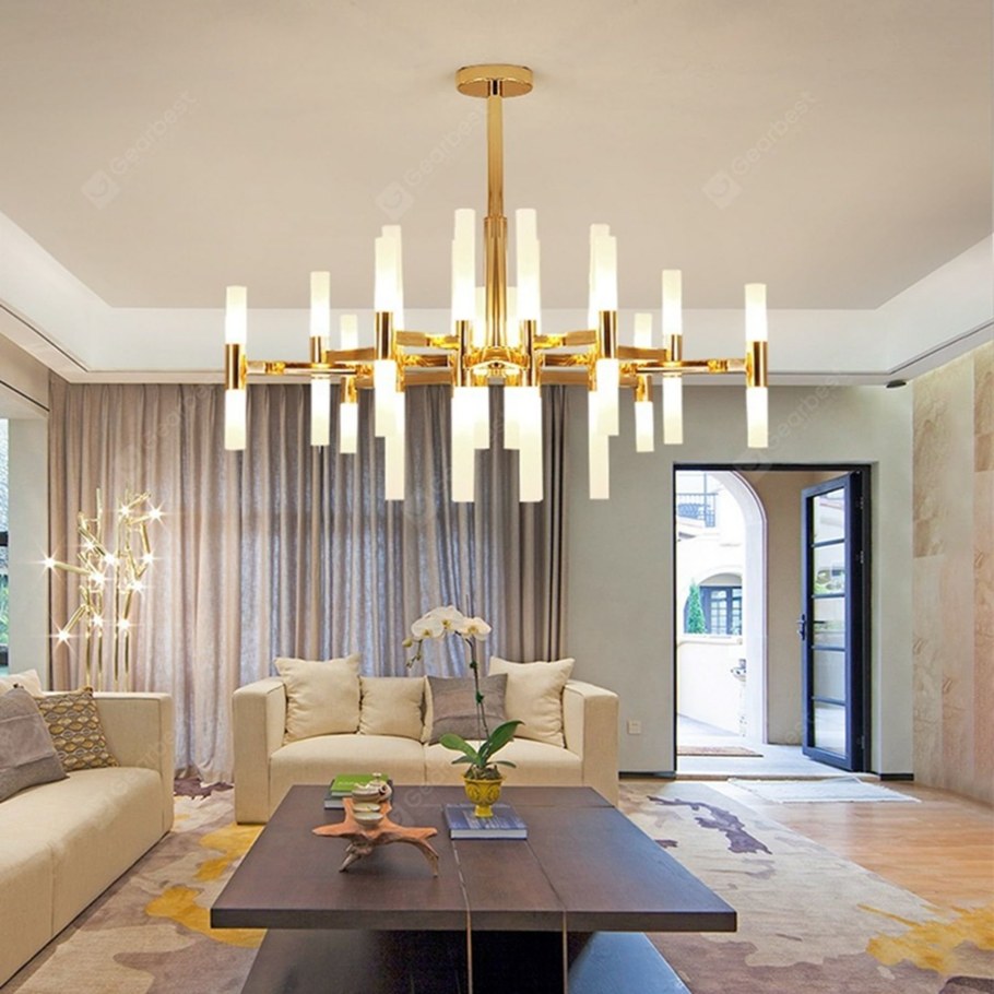 Современные люстры для гостиной