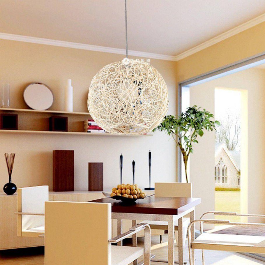 Круглые люстры в интерьере