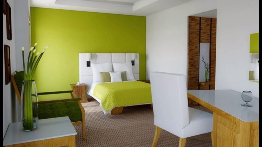 Зеленый цвет стен