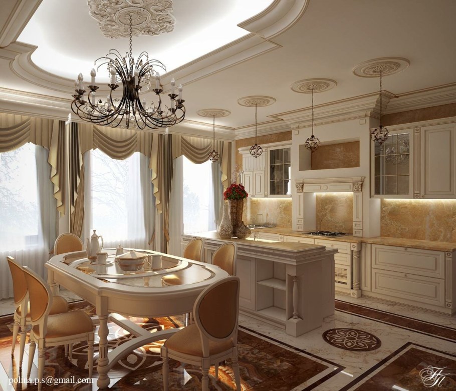 Красивые кухни столовые