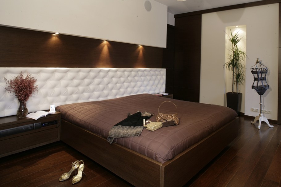 Мягкие панели на стену в спальню