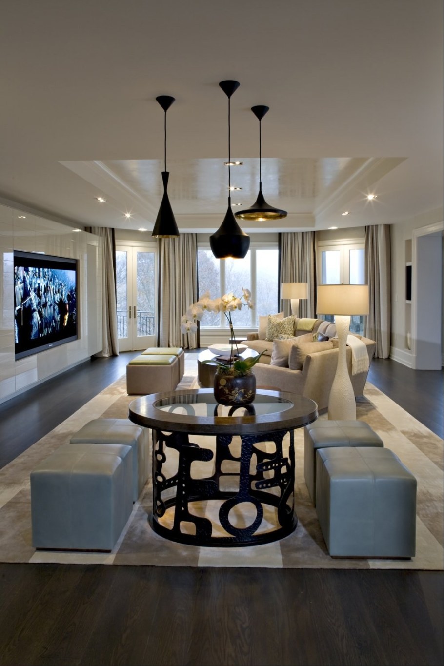 Гостиная со столовой зоной