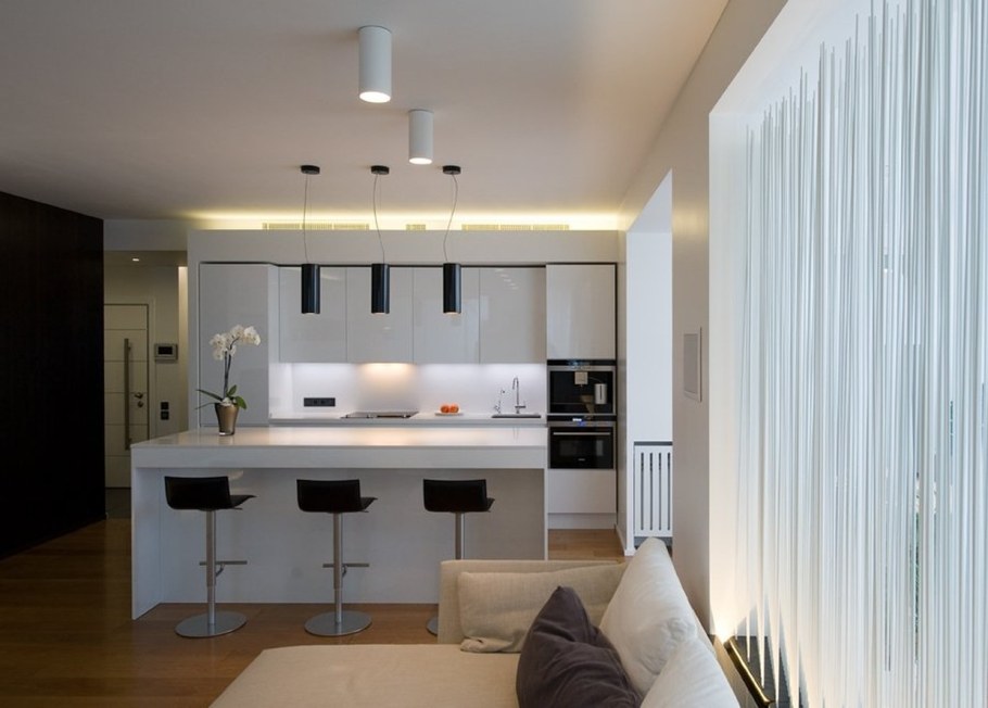 Свет в студии квартире