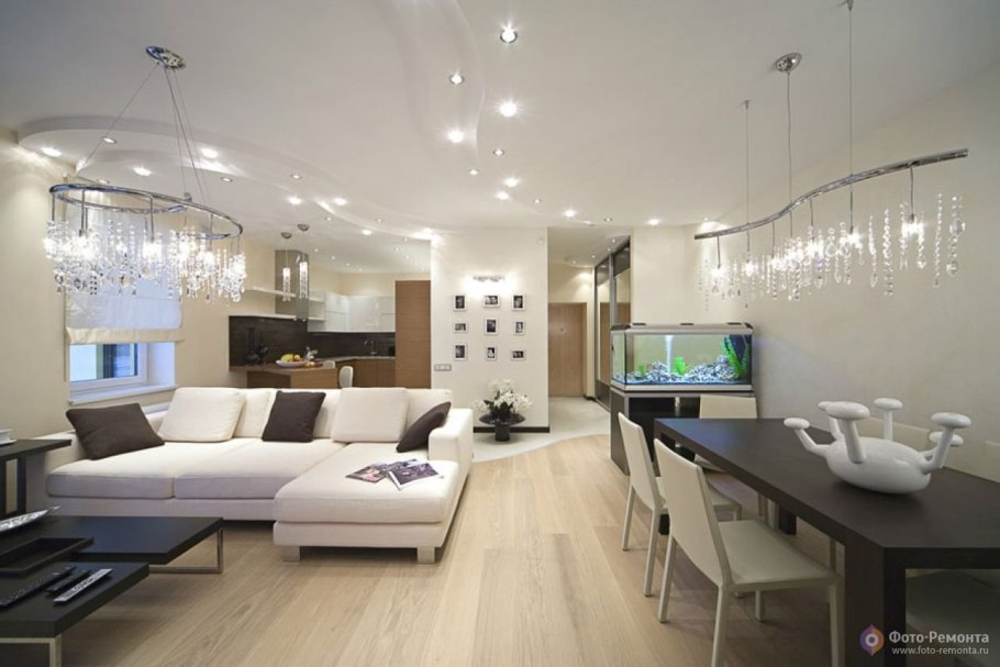 Освещение в гостиной