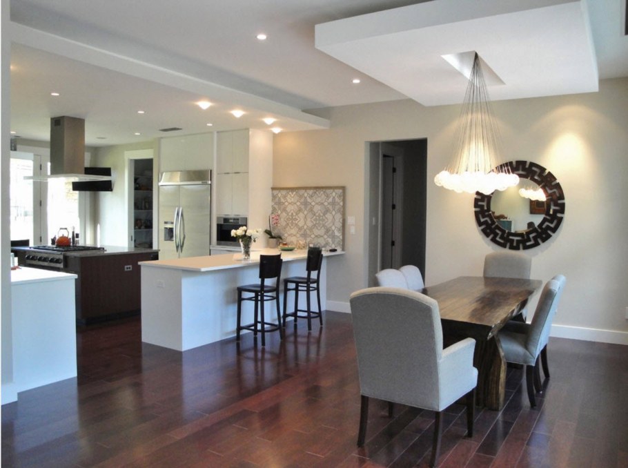 Потолок кухня гостиная