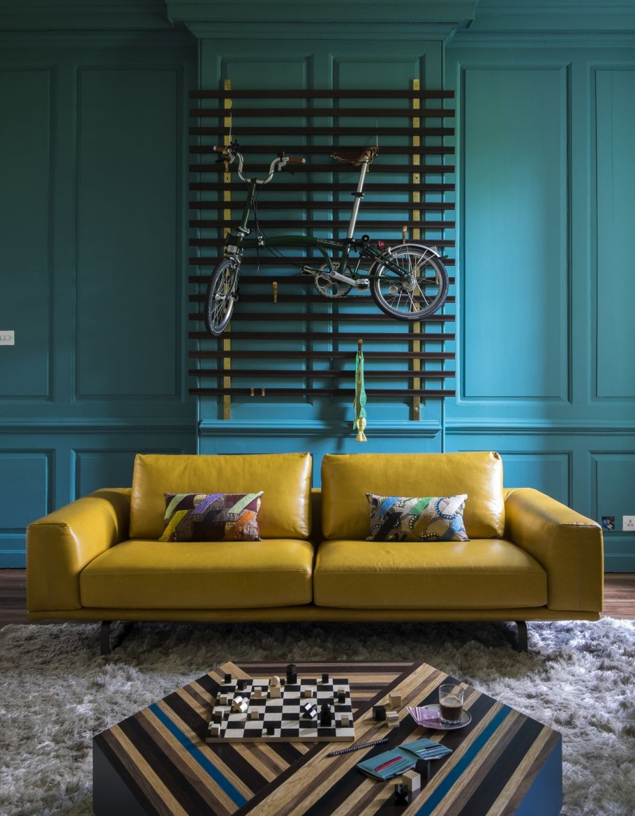 Горчичный цвет в интерьере