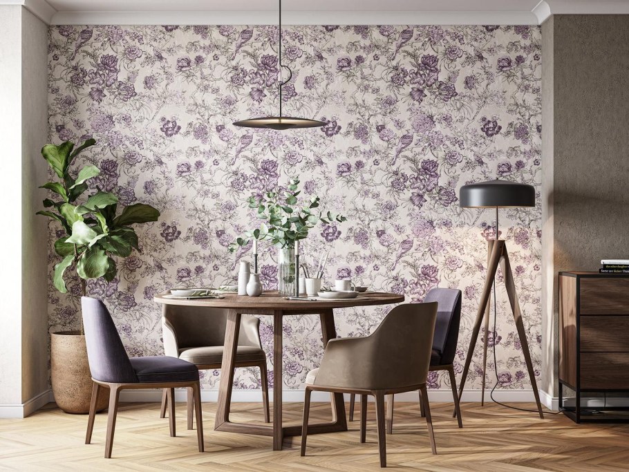 Керама Марацци обои Арабески в интерьере