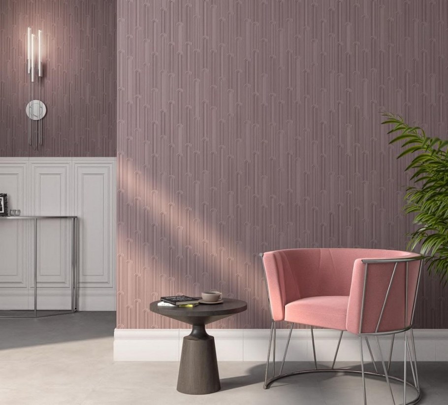 Обои Кутюр Керама Марацци в интерьере