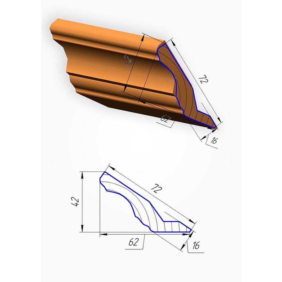 Карниз МДФ js9029-28