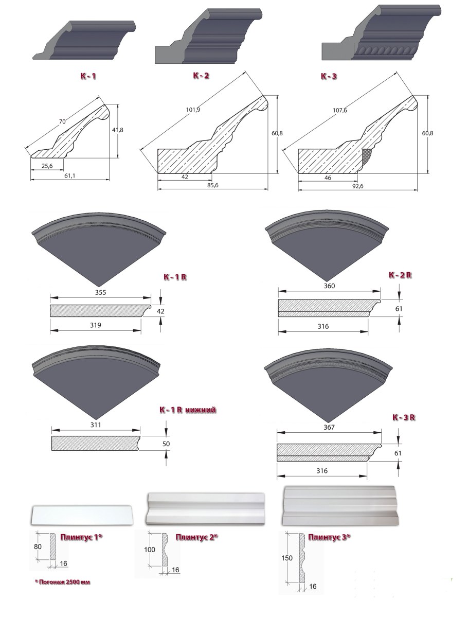 Профиль карниза МДФ