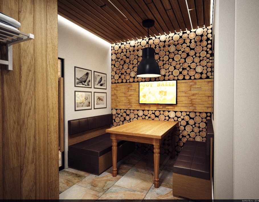 Отделка предбанника