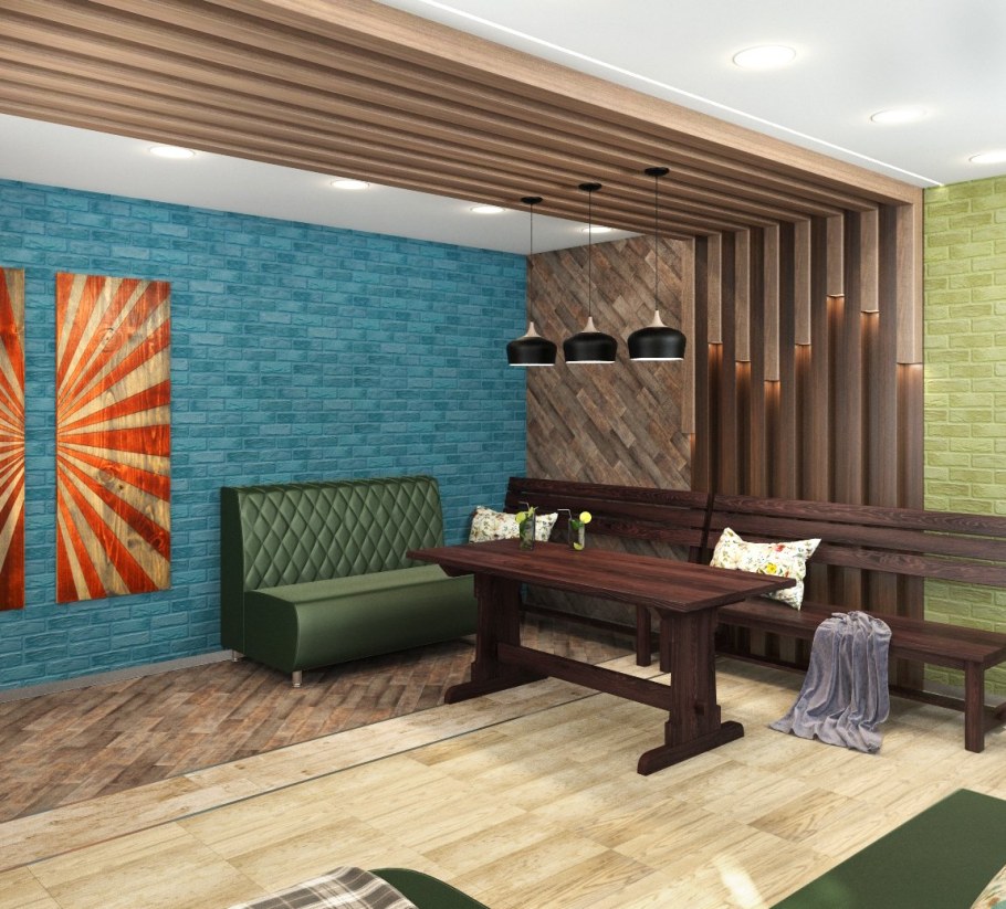 Интерьер современной бани