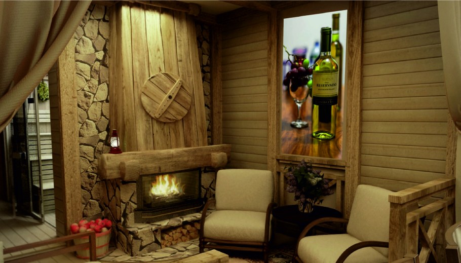 Интерьер предбанника