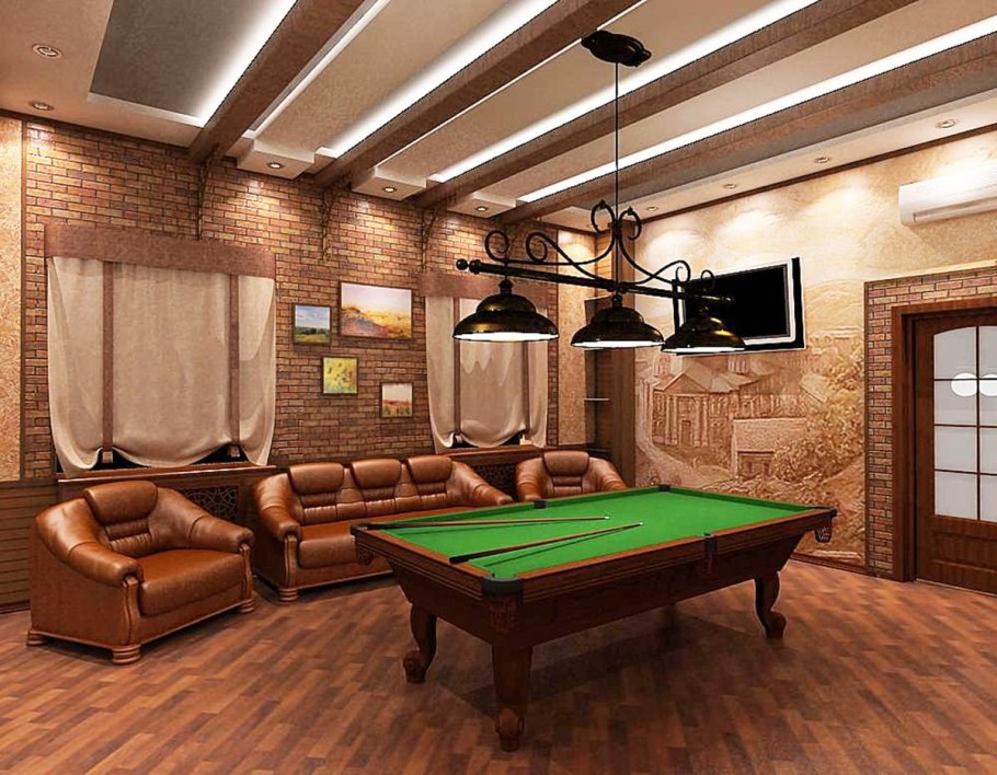 Отделка комнаты отдыха в бане