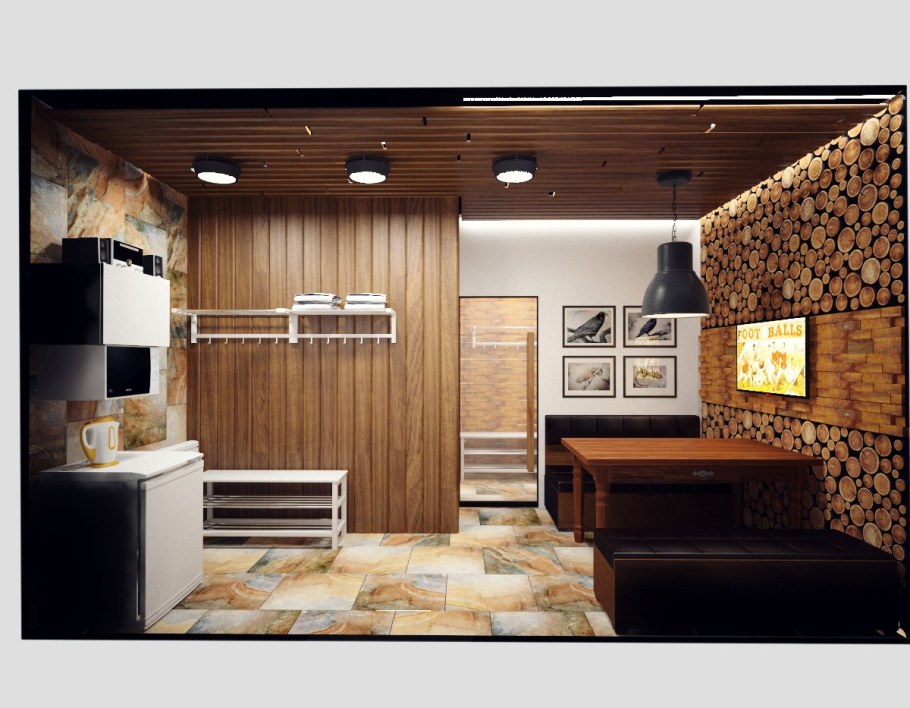 Интерьер современной бани