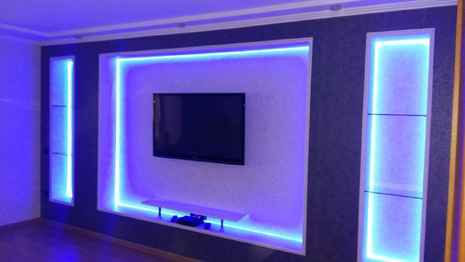 Светодиодная лента, подсветка снизу полки