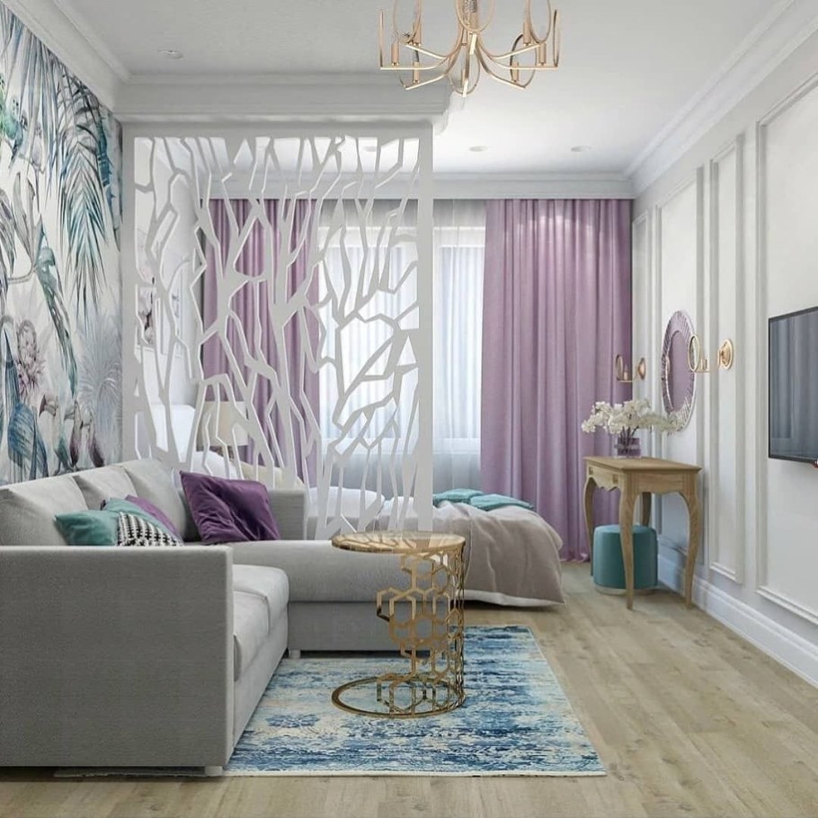 Интерьер однокомнатной квартиры