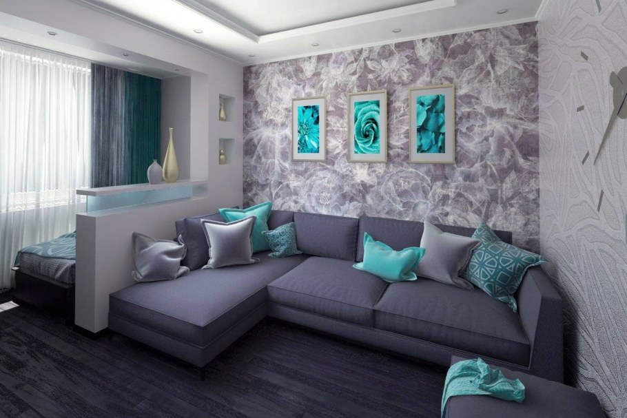 Бирюзовая гостиная