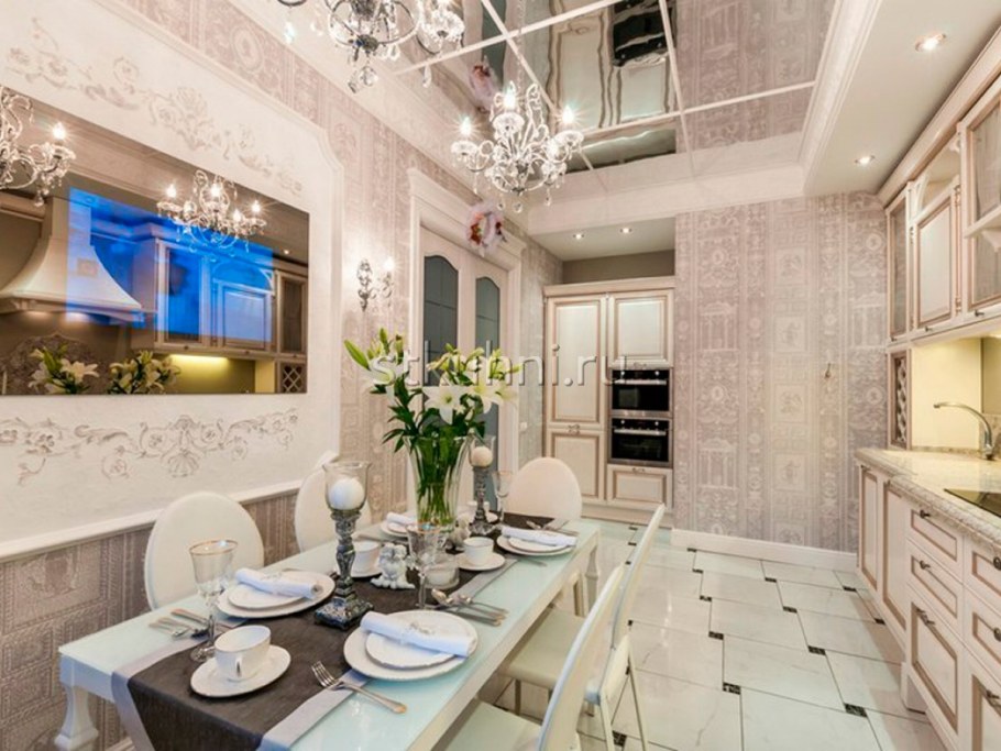 Интерьер кухни в классическом французском стиле