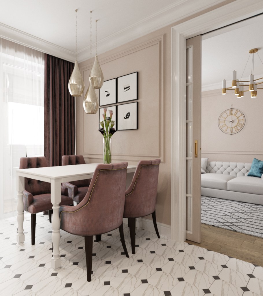 Интерьер квартиры в едином стиле