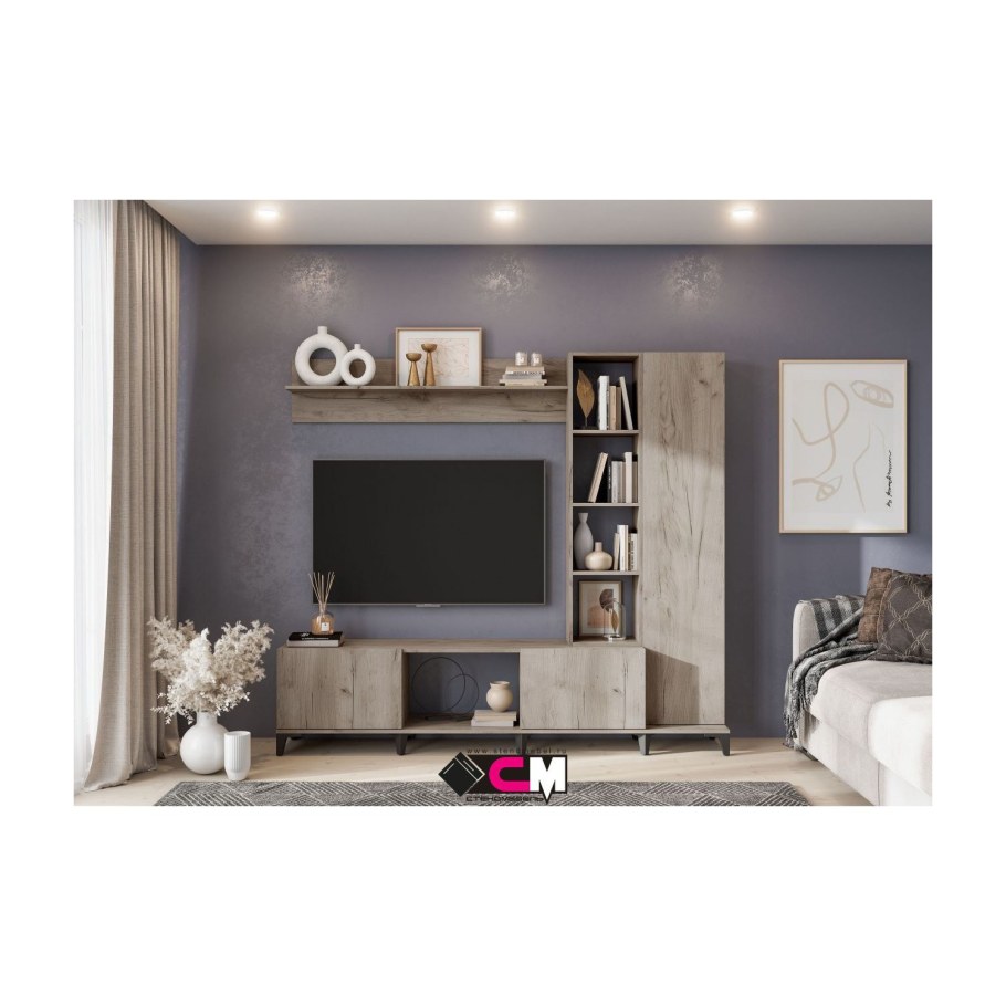 Гостиная Аурелия дуб крафт белый