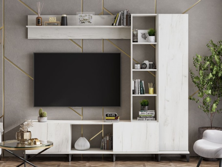 Гостиная Аурелия дуб крафт белый