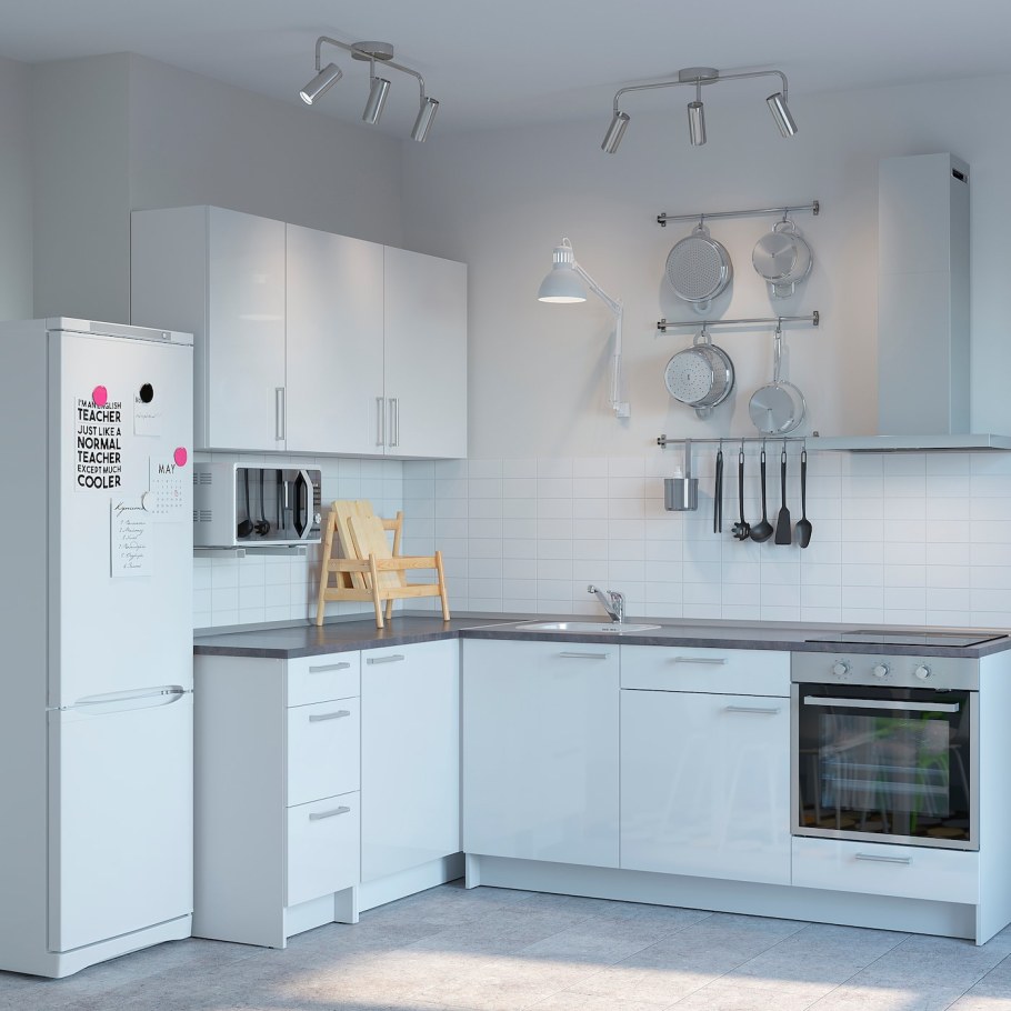 Кухня икеа Knoxhult белая