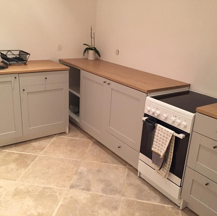 Кухня икеа КНОКСХУЛЬТ зеленая