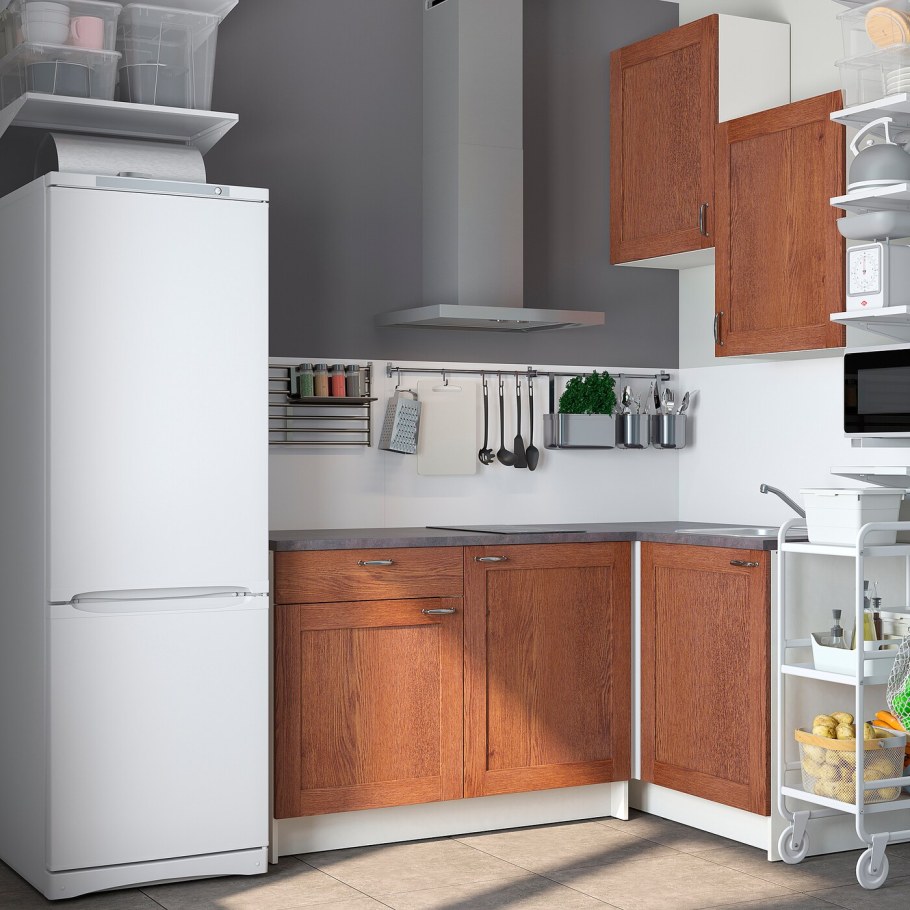 Кухня икеа КНОКСХУЛЬТ ясень