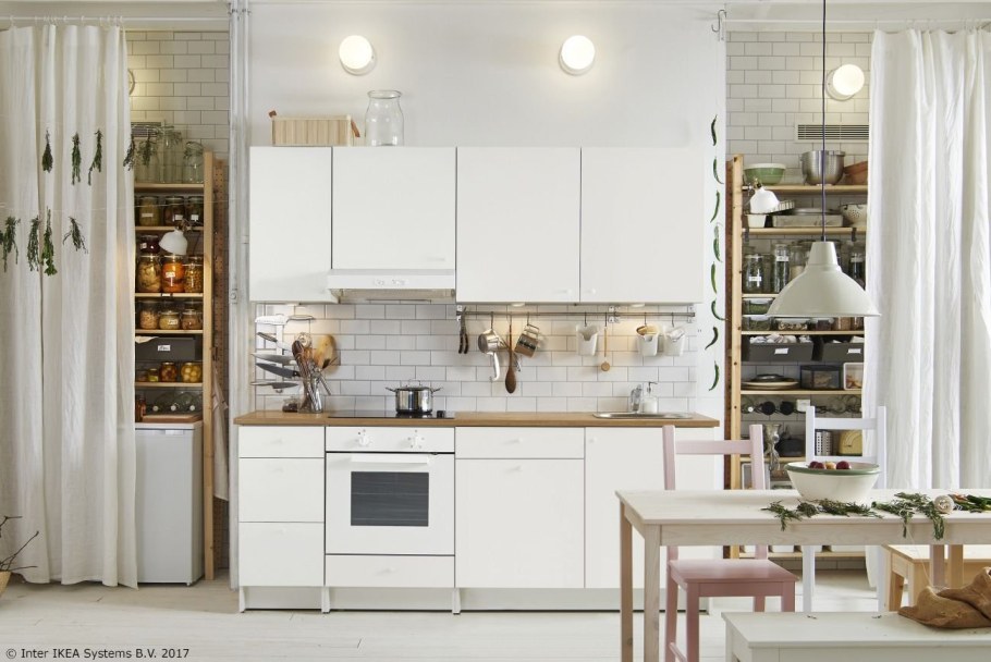 Кухня икеа КНОКСХУЛЬТ белая