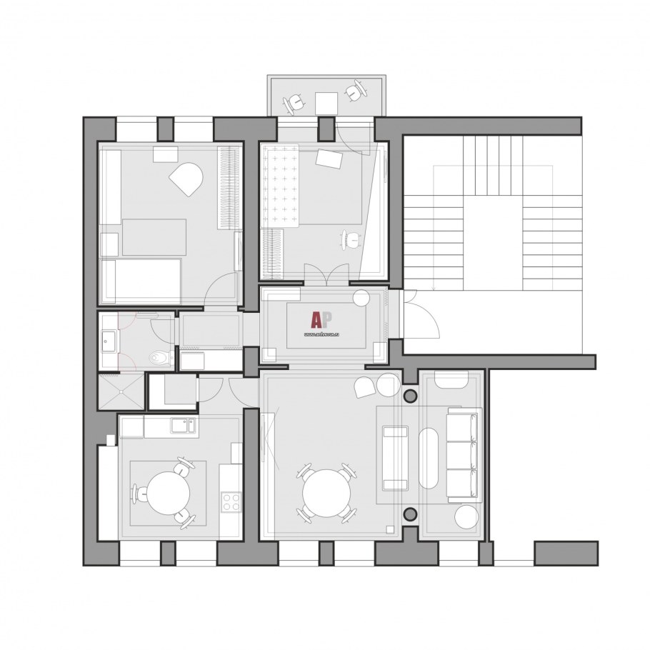 Дом с анфиладной планировкой проект