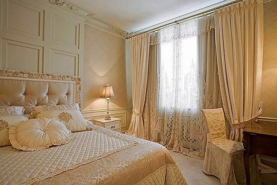 Шикарные шторы в спальню