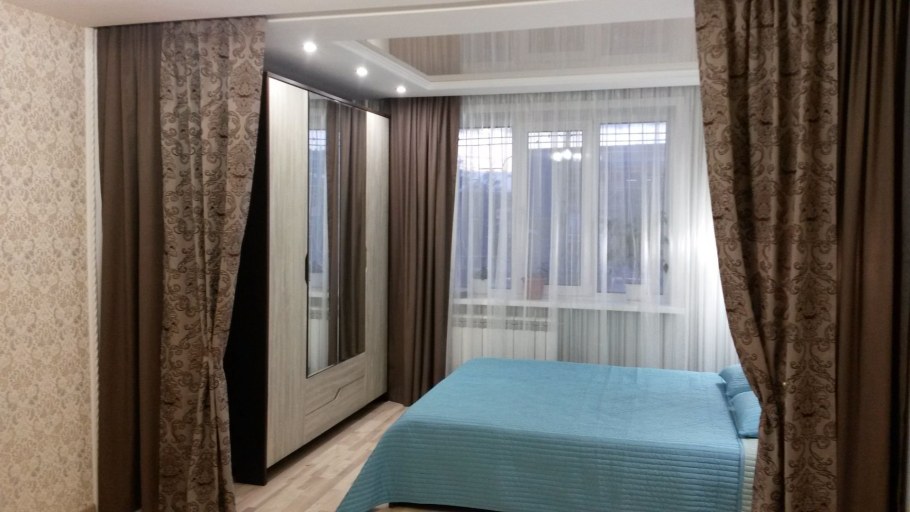 Шторы светло коричневые