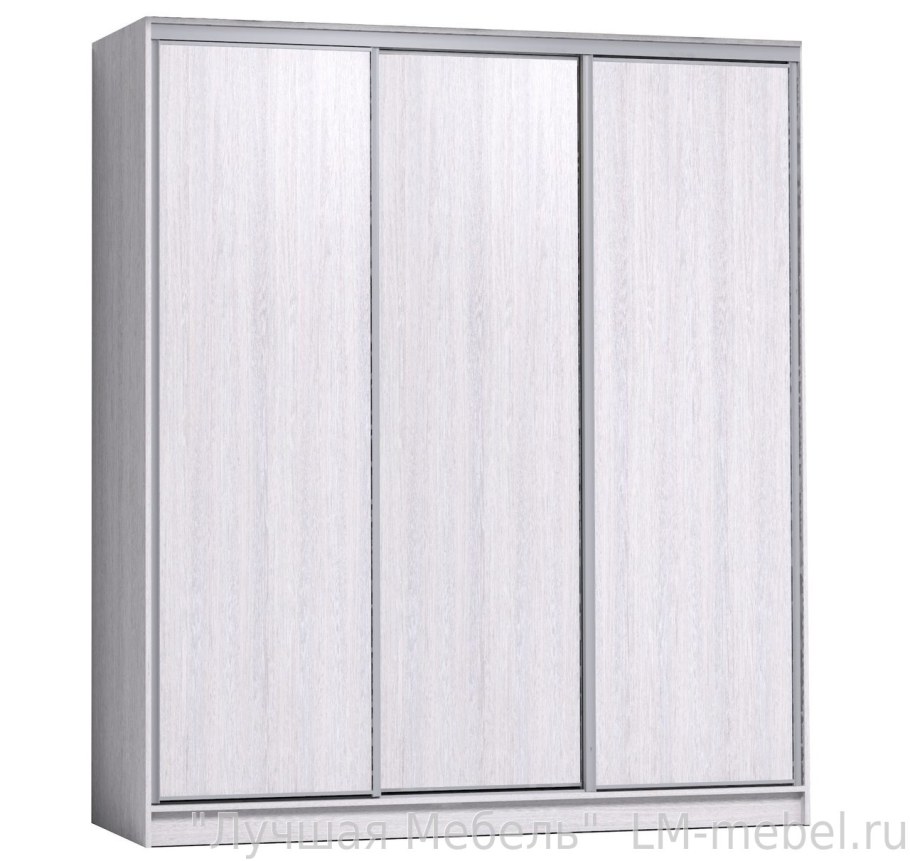 Шкаф-купе домашний 2000 ясень Анкор светлый Home 44 стеллаж