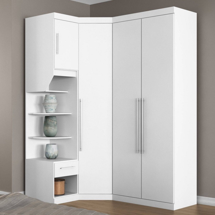 Шкаф угловой Версаль белый глянец