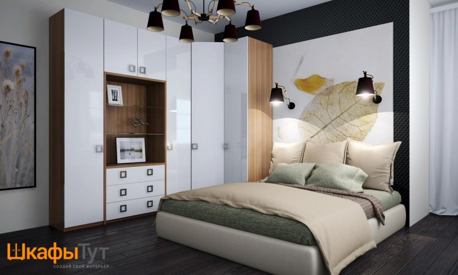 Дизайнерские шкафы в спальню