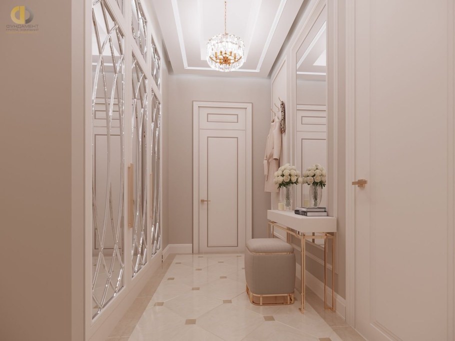 Светлая прихожая интерьер