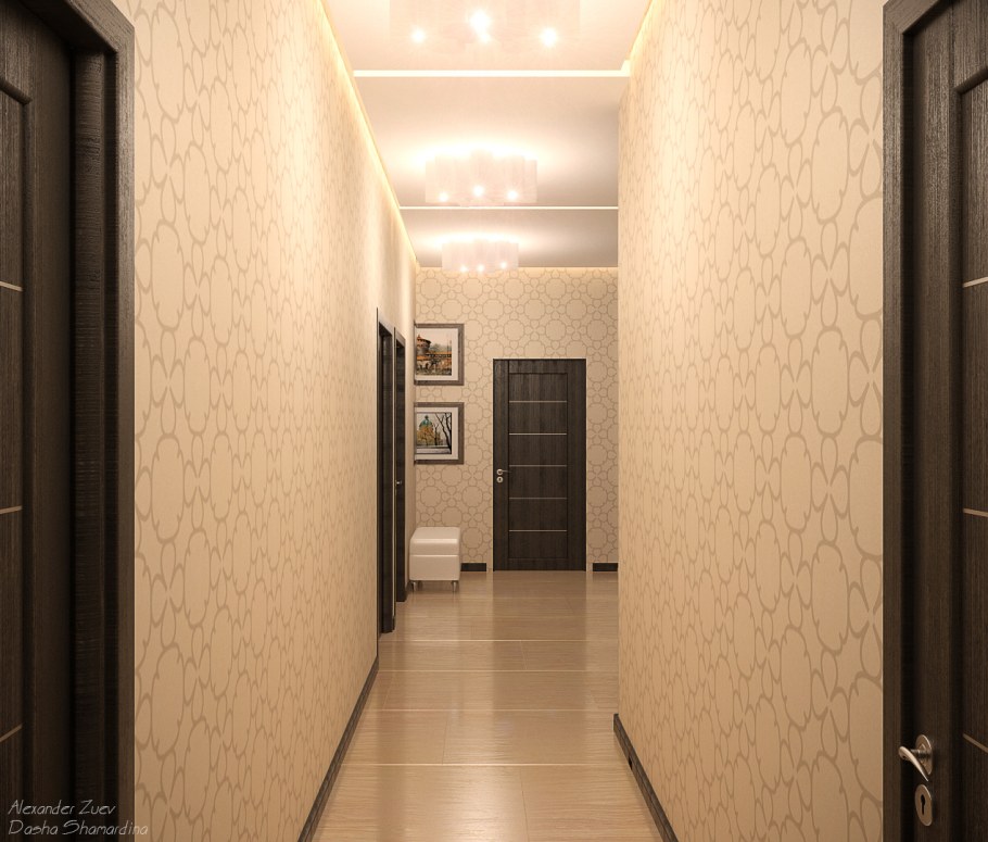 Обои в коридор квартиры
