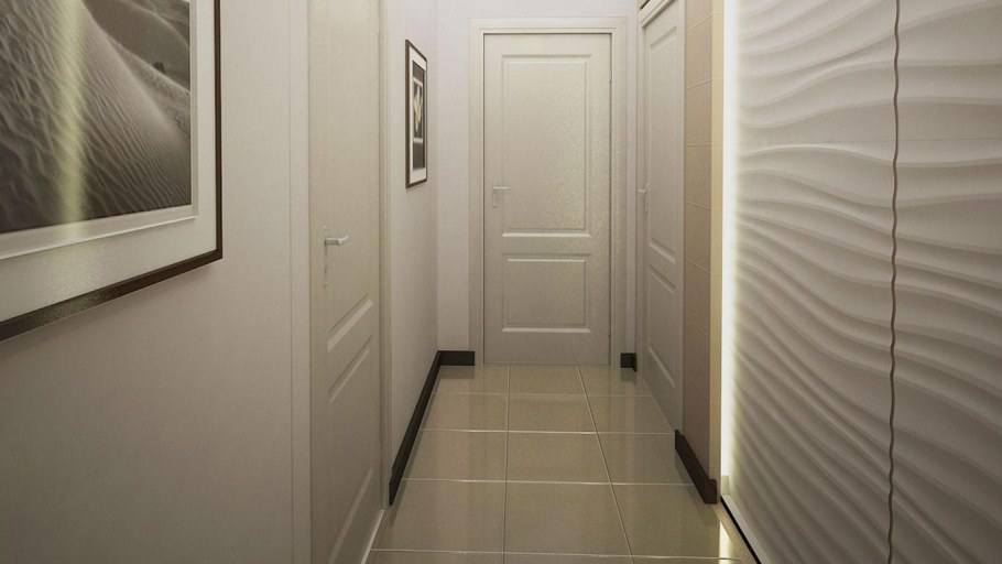 Прихожая со стеновыми панелями