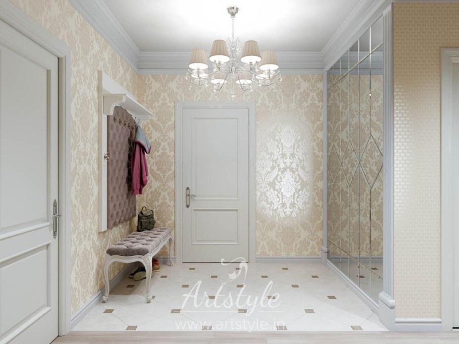 Красивые обои в прихожую