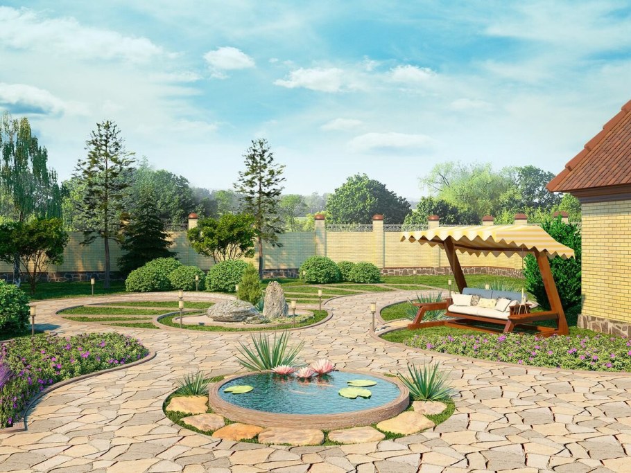 Благоустройство территории дачного участка