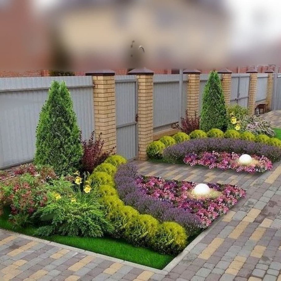 Миксбордер у входной зоны