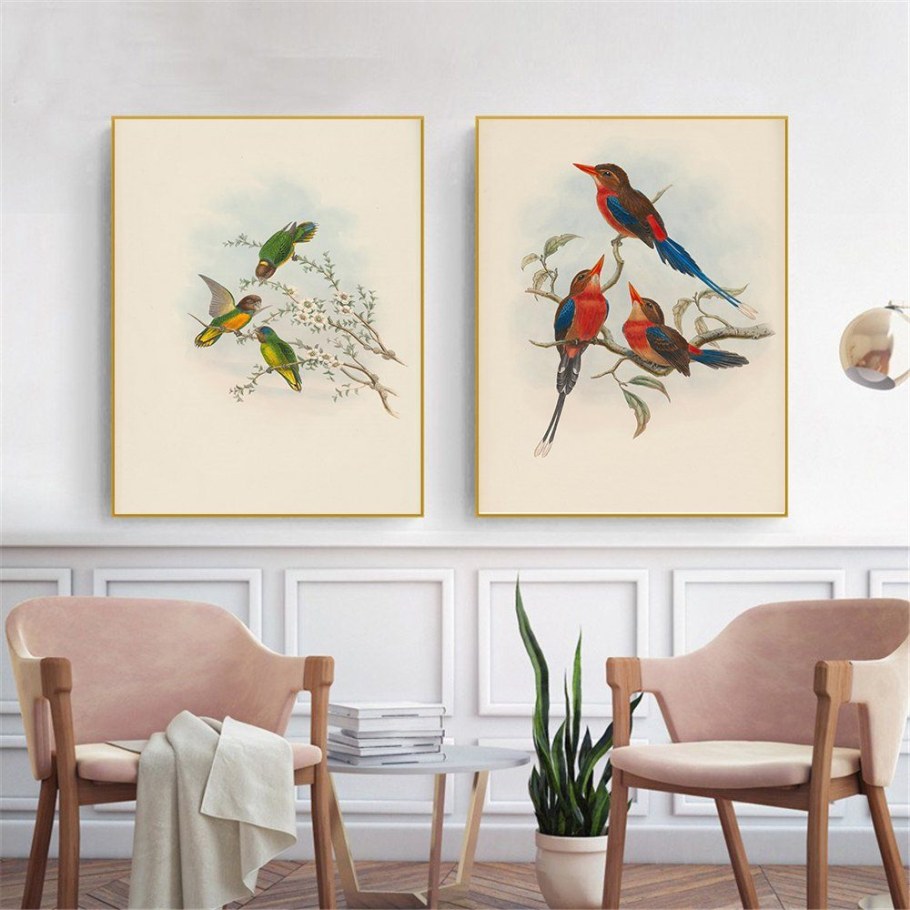 Постеры с птицами для интерьера
